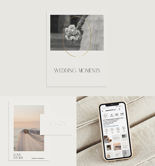 mellou Brand Design Hochzeitsfotograf logo gestalten